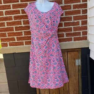 Lands' End Dress - NWT - Size L (14-16) Beach Umbrellas Pattern